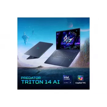 PC portable Acer Predator Triton 14 AI PT14-52T-987D Copilot+ PC 14,5 inch WQ2.8K OLED tactile 120 Hz, Intel Core Ultra 9 288V, 32 Go RAM, Windows 11 Home