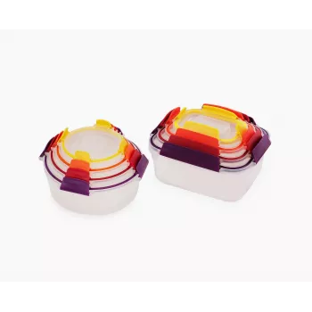 Set de 8 boîtes alimentaires Joseph Joseph Nest Lock assorties