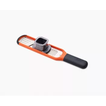 Mini râpe et trancheuse 2-en-1 Joseph Joseph Handi-Grate - orange - acier inoxydable