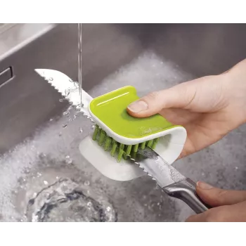 Brosse de nettoyage pour couteaux et couverts Joseph Joseph BladeBrush verte