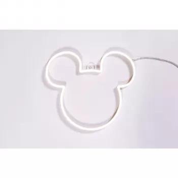 Yellowpop Neon Disney Mini Mickey Ears panneau LED - blanc chaud, alimenté par USB