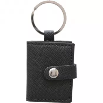 Porte-clés DEKNUDT noir 3,5x4,5 similicuir S59NS3
