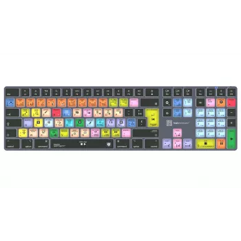 Clavier LogicKeyboard Apple Logic Pro X2 Titan FR (Mac) - AZERTY français filaire rétroéclairé