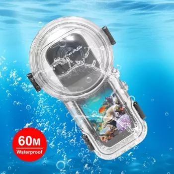 Caisson étanche sous-marin PULUZ 60m pour Insta360 X5 / X5 / PU760T