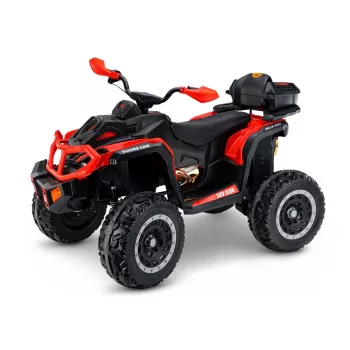 Lean Toys XW-08 4x4 45W Battery-Operated Ride-On Quad, Red