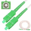 Cordon de raccordement Extralink SC/APC-SC/APC, LSOH, monomode, simplex, G.657A2, 3 mm, 30 m, blanc