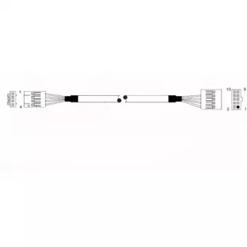 Supermicro CBL-0341L Câble USB 2.0 interne - 70 cm - Carte mère 10 broches vers 2x USB-A femelle