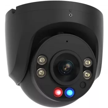 Foscam W5EP Caméra de surveillance Noir 5MP (3072x1728), PoE, projecteur intégré, feux d'avertissement rouge-bleu et sirène