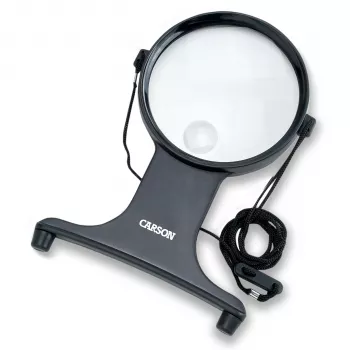 Lampe loupe LED Carson HF-25 MagniFree 2x/5x 11 cm noire