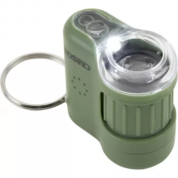Microscope numérique Carson MicroMini 20x - vert/argent - LED - 23 mm - 38 mm