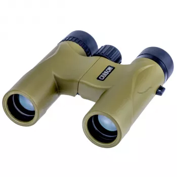 Monoculaire Carson Stinger 10x25 - prisme en toit BK-7 entièrement multicouche - kaki