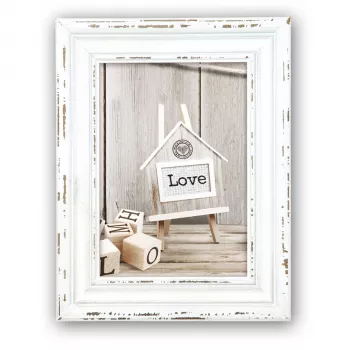 ZEP Rivoli cadre photo individuel en bois blanc 10x15 cm rectangulaire SY946W