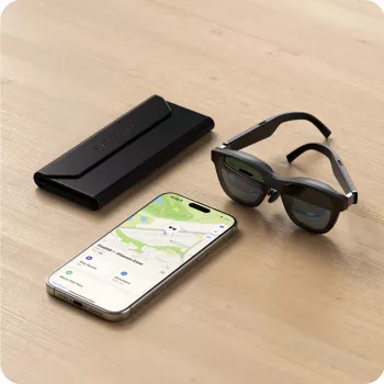 Étui à lunettes Satechi FindAll en cuir végan noir