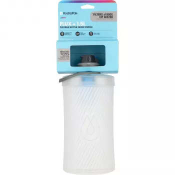 Gourde filtrante HydraPak Flux+ 1,5 L - Clear/HP Blue