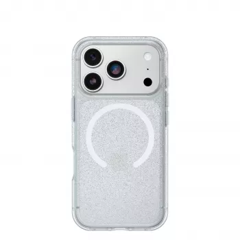 Coque MagSafe OtterBox React Series pour Apple iPhone 17 Pro, Stardust (transparent pailleté)