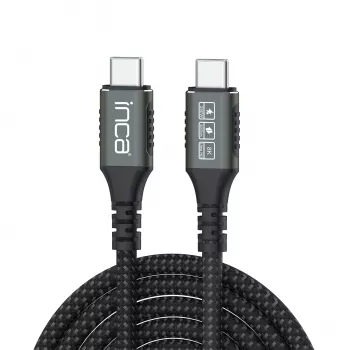 Câble USB-C vers USB-C INCA USB 4.0 40Gbps PD 3.1 240W 8K UltraHD 0,80 m (ITCT-40)
