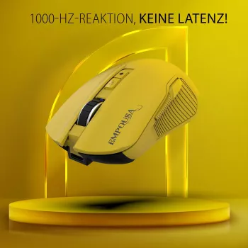 Souris gamer INCA RGB 7200 DPI 7 boutons USB/BT 1,50 m jaune (IMG-328MX)