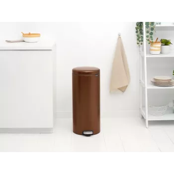 Poubelle à pédale Brabantia NewIcon 30 litres Warm Bronze