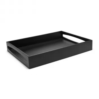 Plateau Leopold Vienna Zilverstad noir 300x400x60mm bois LV618000
