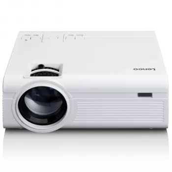 Lenco LPJ-280WH Projecteur LCD - HD Ready 1280x720, 280 lumens ANSI, blanc