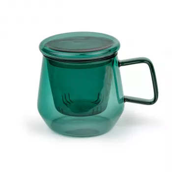 Théière Tea for One Livorno 350 ml verre vert Bredemeijer 165042