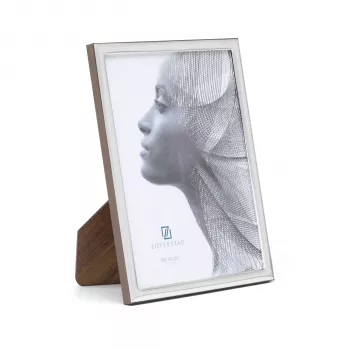 Cadre portrait en métal Zilverstad Premium Ancona 13x18 cm argent