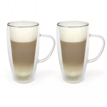 Verre à latte macchiato double paroi Bredemeijer Duos 400ml - lot de 2