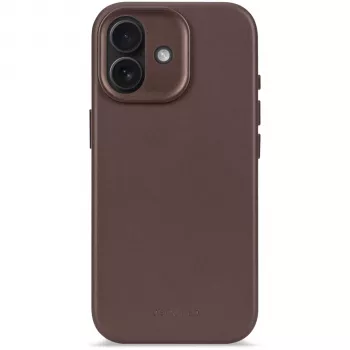 Coque arrière en cuir Decoded pour iPhone 17 avec MagSafe - Chocolate Brown