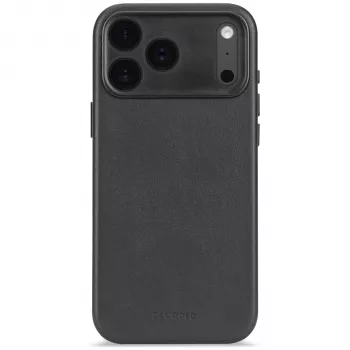 Coque arrière en cuir Decoded pour iPhone 17 Pro avec MagSafe (noir)