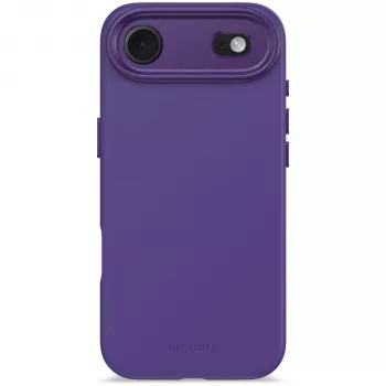 Decoded Coque arrière en silicone AntiMicrobial pour Apple iPhone 17 Air, compatible MagSafe, Future Dusk