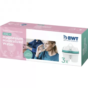 BWT 814453 cartouche de filtre à eau avec enrichissement au magnésium, lot de 3
