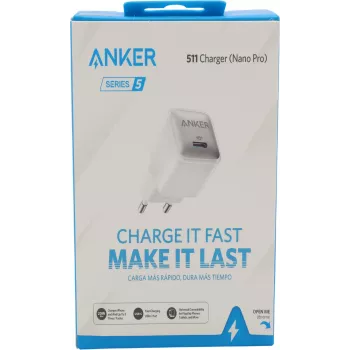 Anker Nano 20W chargeur USB-C, PowerIQ 3.0 bloc d'alimentation USB-C compact Blanc