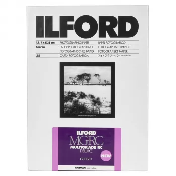 Papier photo brillant ILFORD Multigrade RC Deluxe 13x18 cm 25 feuilles