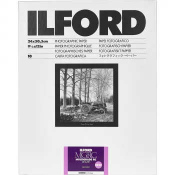 Papier photo ILFORD Multigrade RC Deluxe 1M 24x30 cm, 10 feuilles