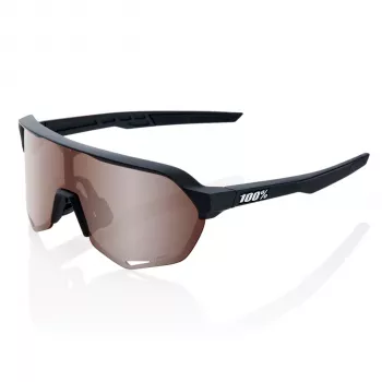 Lunettes de soleil 100% S2 HiPER Mirror Lens Soft Tact Black