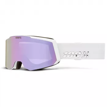 Masque de ski 100% Snowcraft S blanc miroir HiPER Lavender