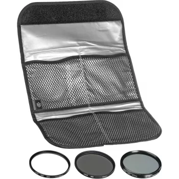 Hoya Digital Kit 62 mm - UV, CPL, ND8 Filter Set with Pouch
