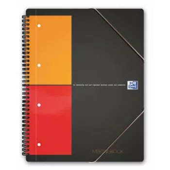 Carnet organisateur ELBA - 80 feuilles - noir - A4 - reliure spirale - 245 mm - 310 mm