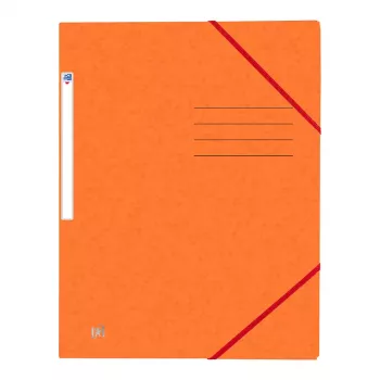 Chemise à élastique Oxford TOP FILE+ A4 orange - fournitures de bureau