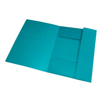 Chemise à élastique d'angle Oxford TOP FILE+ A4 3 rabats aqua 400116326