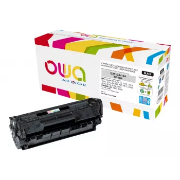 Cartouche de toner compatible Armor OWA noire (alternative à HP Q2612A)