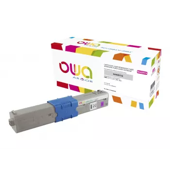 Cartouche de toner remanufacturée Armor OWA magenta compatible avec OKI 44469723