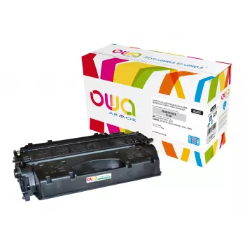 Cartouche de toner noire compatible Armor OWA à haut rendement (remplace HP 05X, CE505X)