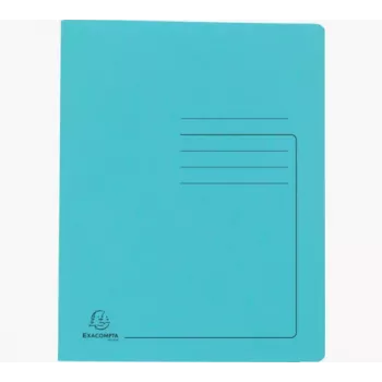 Chemise à élastique Exacompta A4 turquoise Colorspan carton 355 g mécanisme à attaches flexible