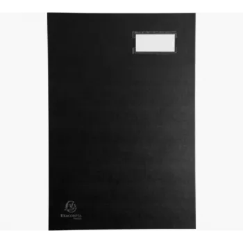 Classeur à levier Exacompta 57021E A4 carton noir dos 80 mm