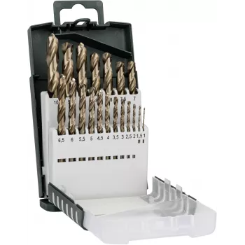 Coffret de forets Bosch HSS-Co cobalt 19 pièces en cassette métallique
