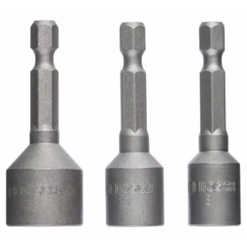 Ensemble de 3 douilles à chocs Bosch 50 mm 8 10 13 mm 2608551078