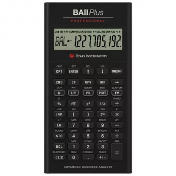 Texas Instruments BA II Plus Professional calculatrice financière