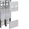 Panneau de comptage complet Hager ZK3EL24T 1050 mm 4 emplacements de compteur 2 champs NRW SH HH MV