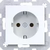 Hager WAS1100WG prise Axess/Cuby blanc clair brillant